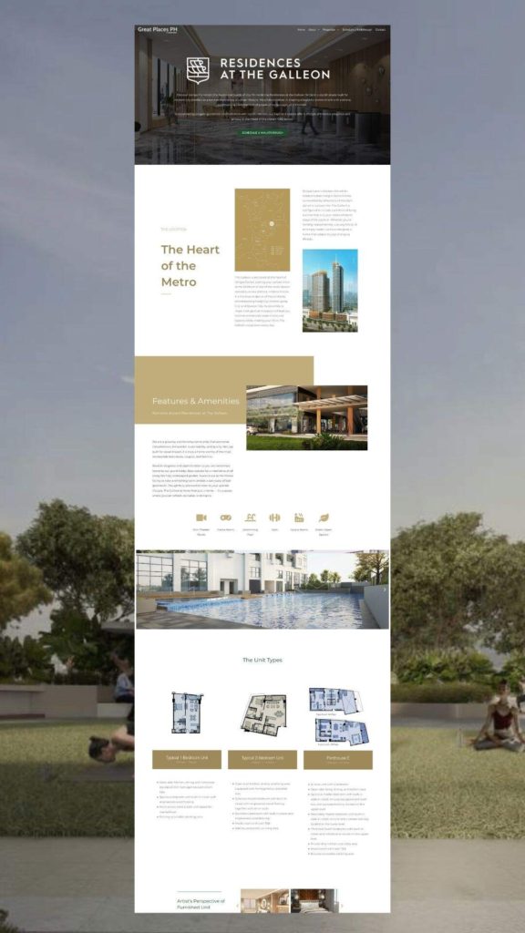 featured real estate website - Great Places PH Properties page